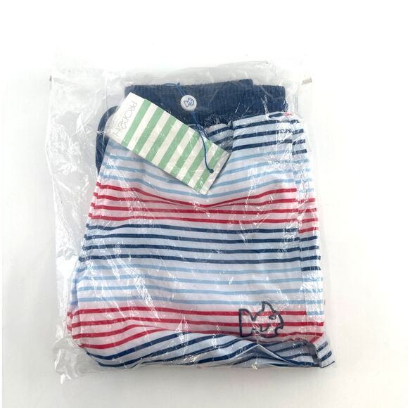 Prodoh Boys American Stripe Print Boogie Board Swim Trunk Size 6 - Picture 3 of 7